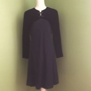 ARMOLD SCASSI BLACK & NAVY COCKTAIL DRESS‎